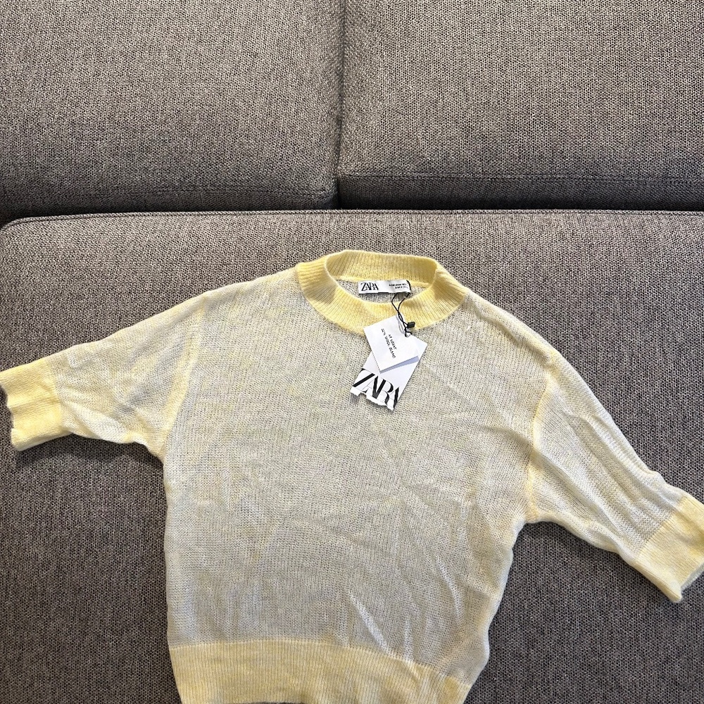 Women's wool short sleeve top